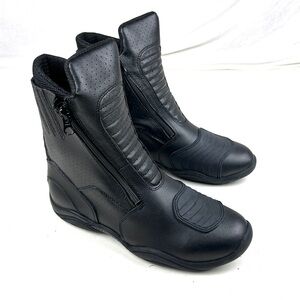 Bilt Pro Tourer Air Motorcycle Boots - Size 8 - Black Leather - Excellent